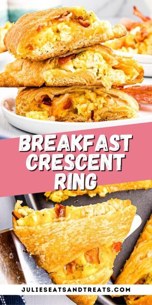 Breakfast Crescent Ring Recipe Pinterest Image