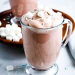 Whipped Hot Chocolate Mug with marshmallows and sprinkles