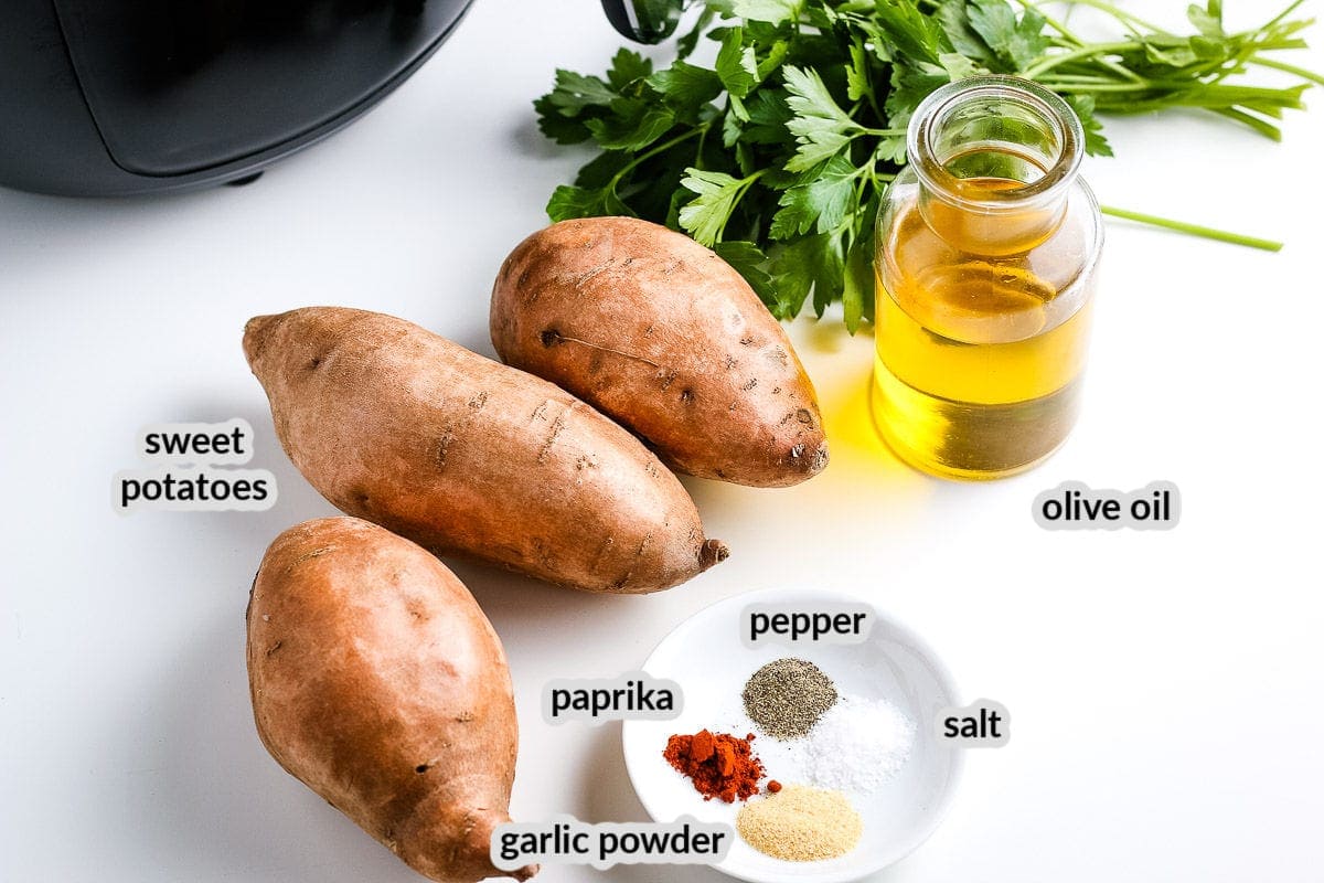 Air Fryer Sweet Potato Fries Ingredients