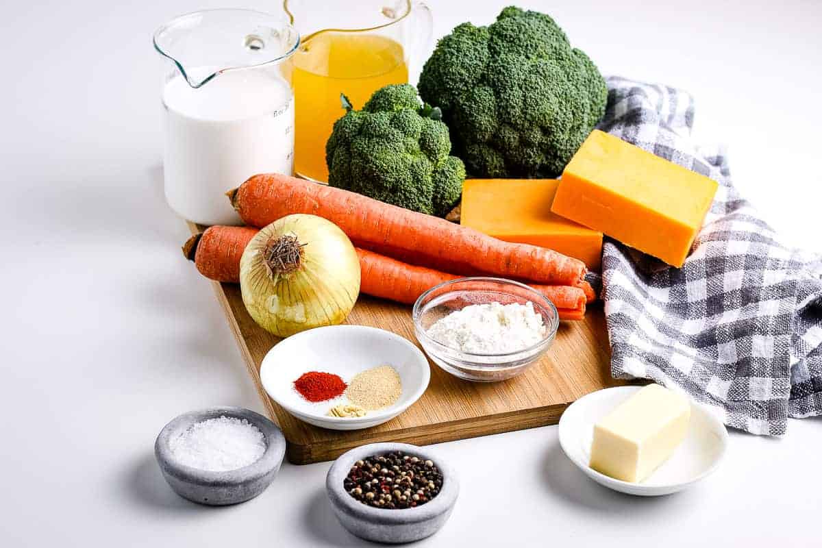 Broccoli Cheese Soup Ingredients