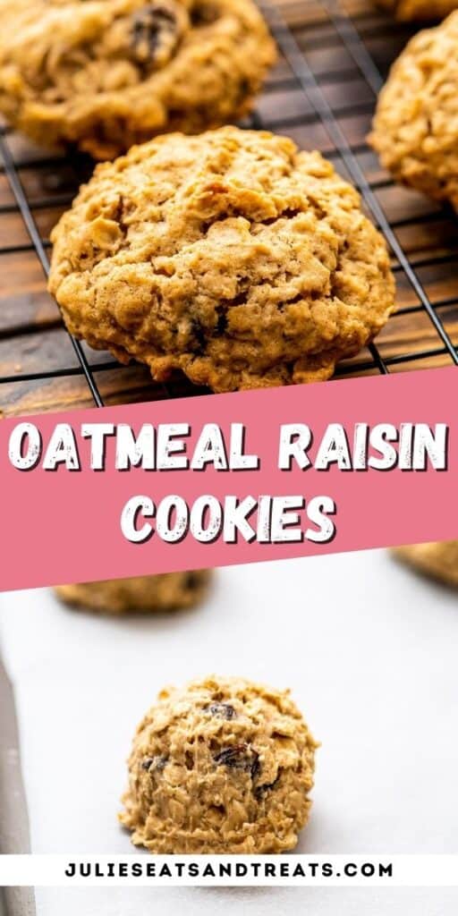 Oatmeal Raisin Cookies Recipe Pinterest Image