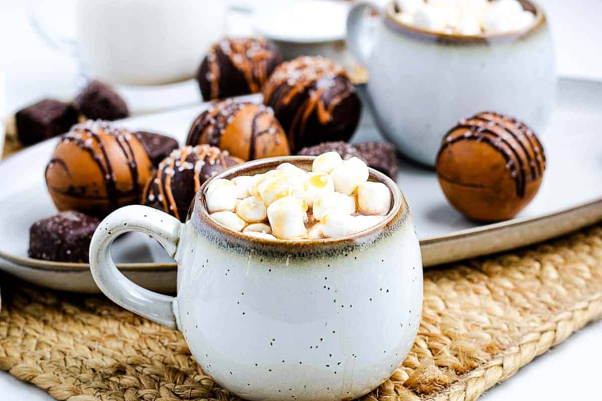 Salted Caramel Hot Cocoa Bombs