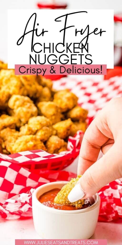 Air Fryer Chicken Nuggets JET Pinterest Image