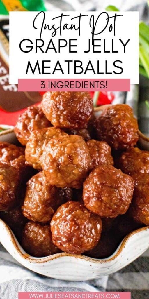 Grape Jelly Meatballs JET Pinterest Image