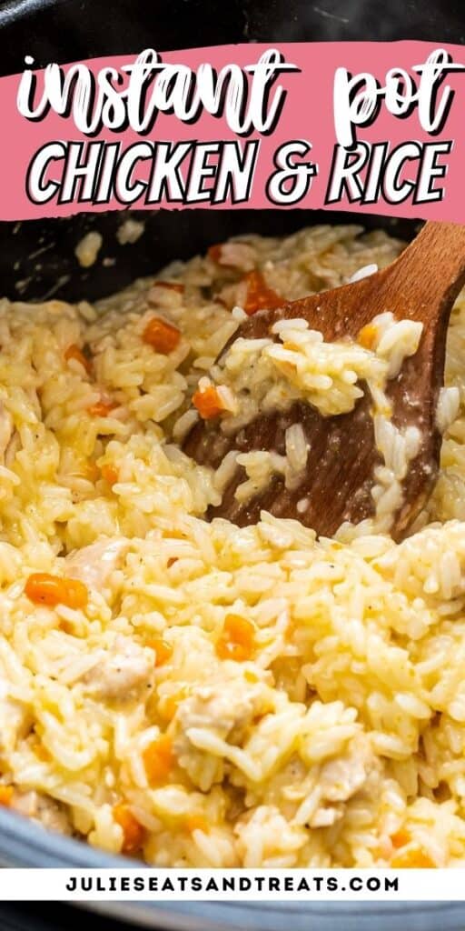 Instant Pot Chicken and Rice Pinterest Image