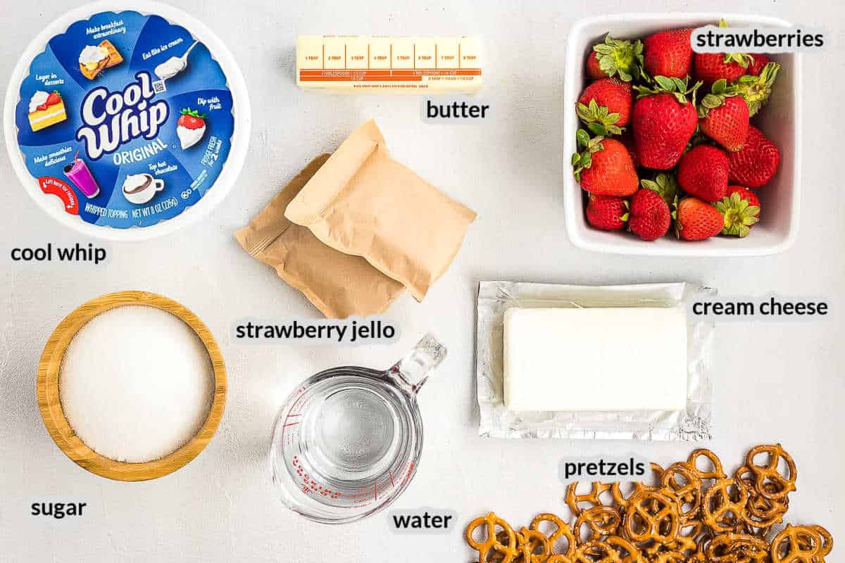 Strawberry Pretzel Salad Ingredients