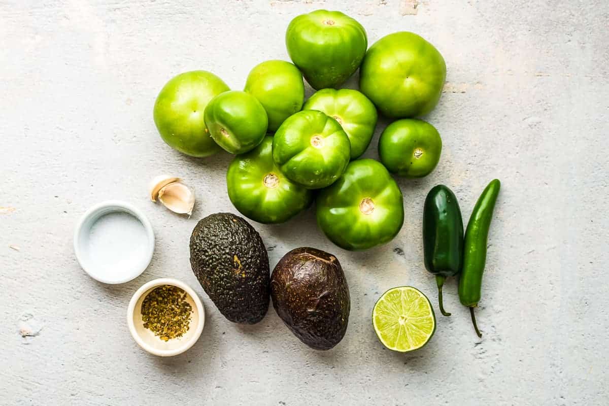 Creamy Avocado Salsa Ingredients