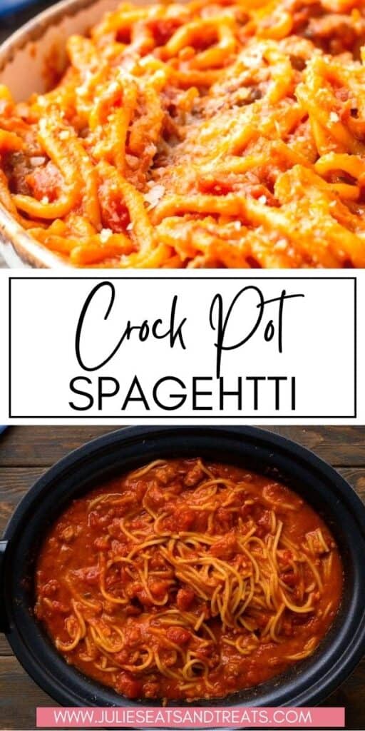Crock Pot Spaghetti JET Pinterest Image