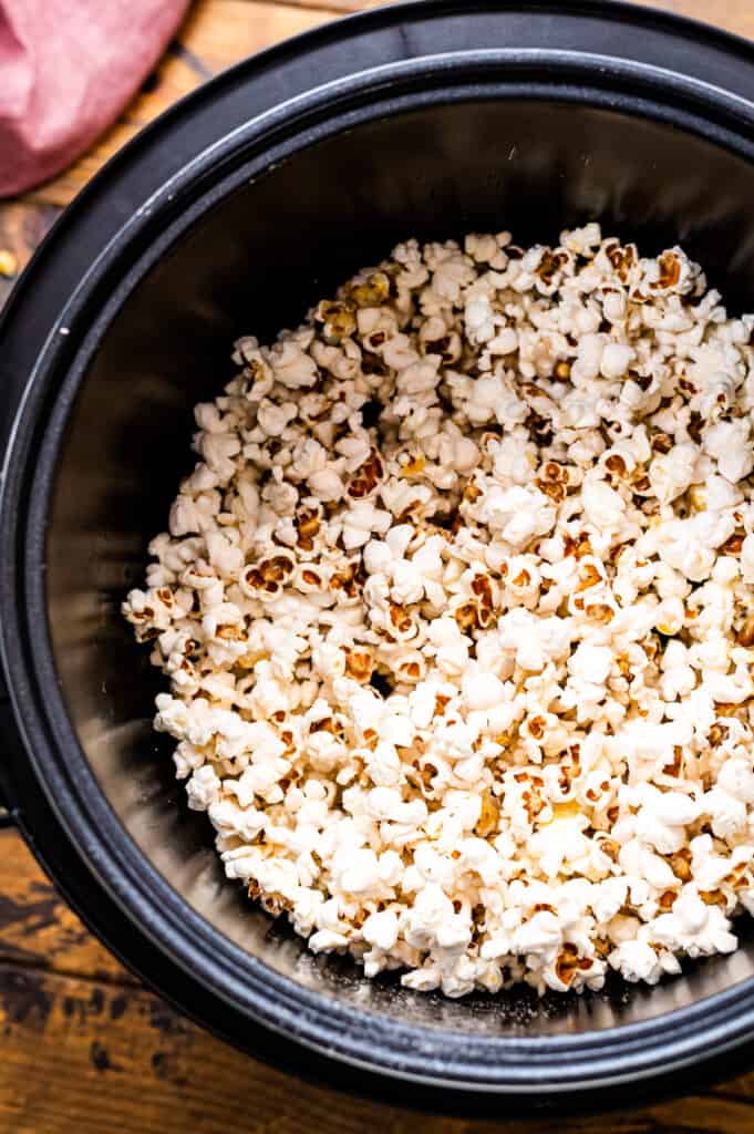 Popped popcorn in an Instant Pot