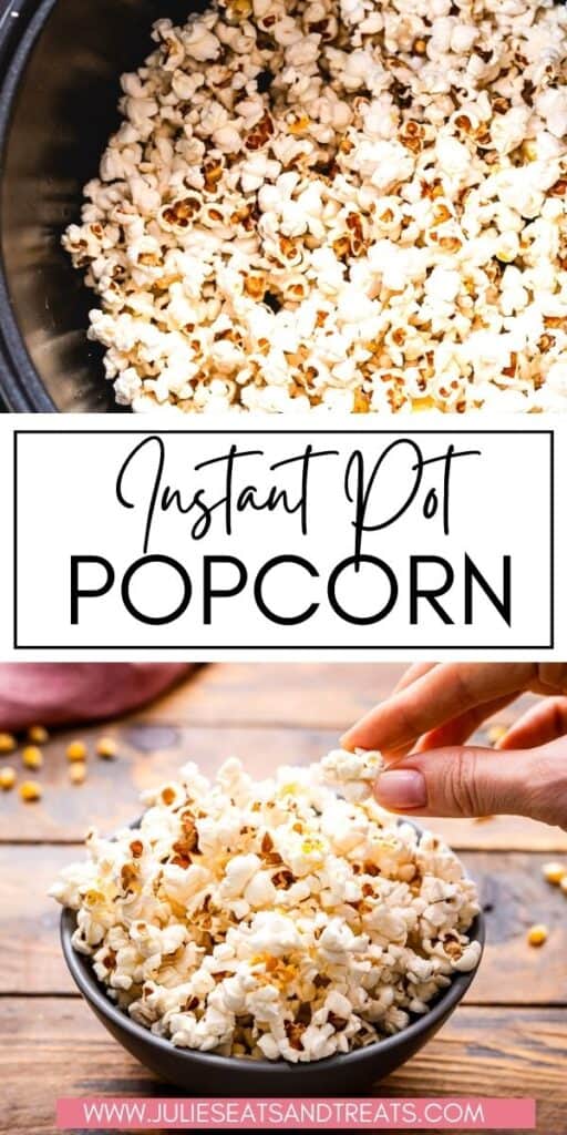 Instant Pot Popcorn JET Pinterest Image