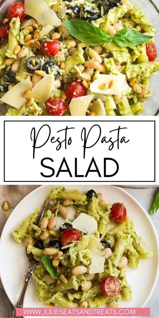 Pesto Pasta Salad JET Pinterest Image