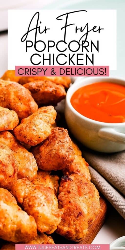 Air Fryer Popcorn Chicken JET Pinterest Image