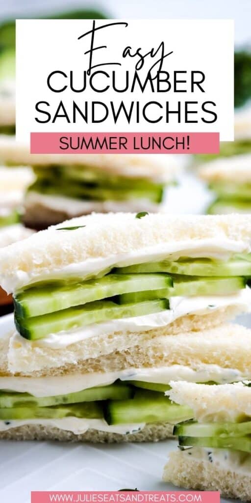 Cucumber Sandwiches JET Pinterest Image