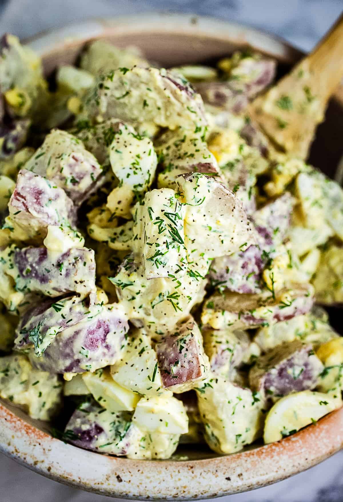 Creamy Dill Red Potato Salad Recipe - Little Sunny Kitchen