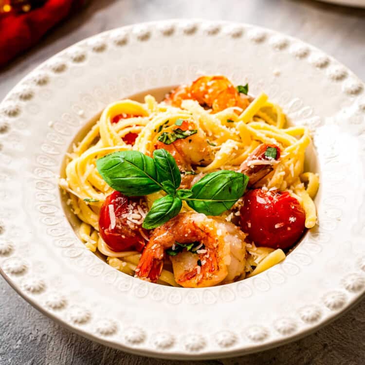 Shrimp Pasta Square Cropped close up image