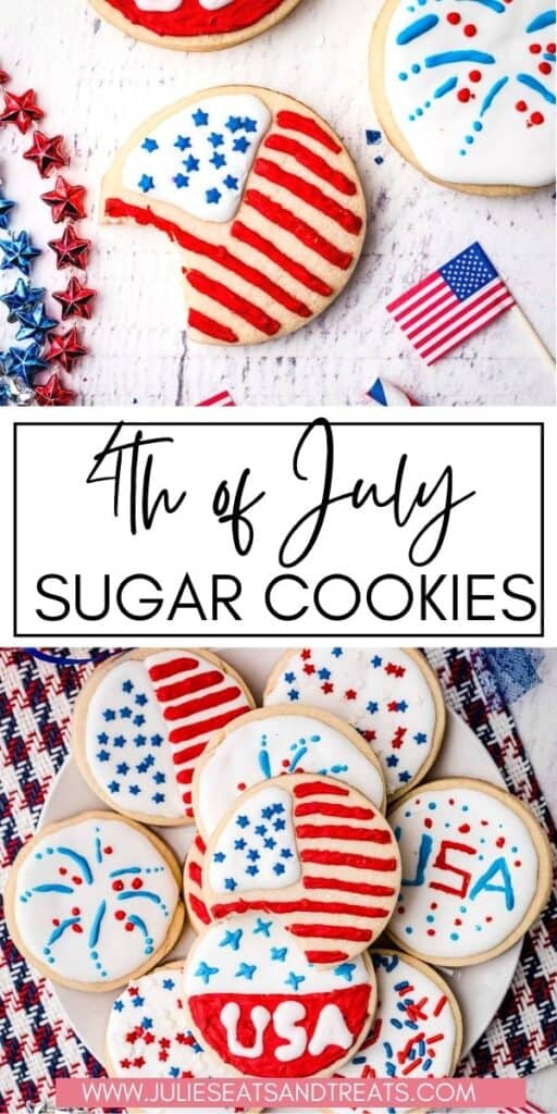 4th of July Sugar Cookies JET Pinterest Image