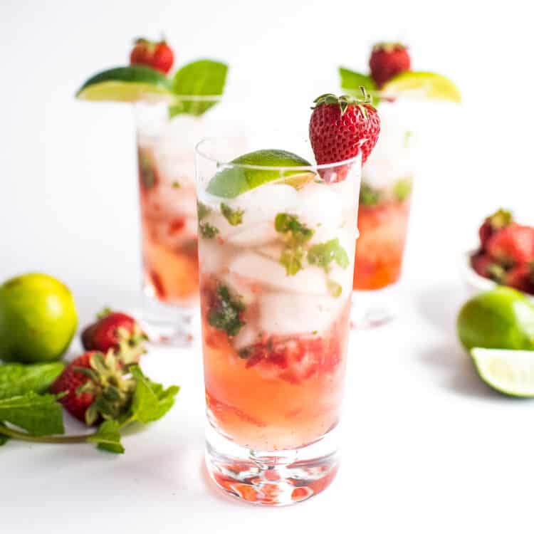 Strawberry Mojito Square Cropped Image