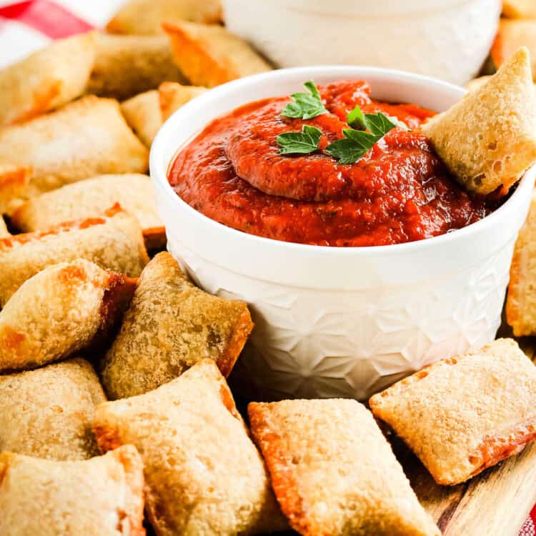 Air Fryer Pizza Rolls Square Cropped Image