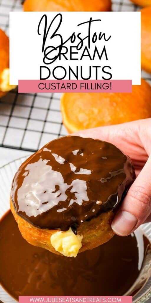 Boston Cream Donuts JET Pinterest Image