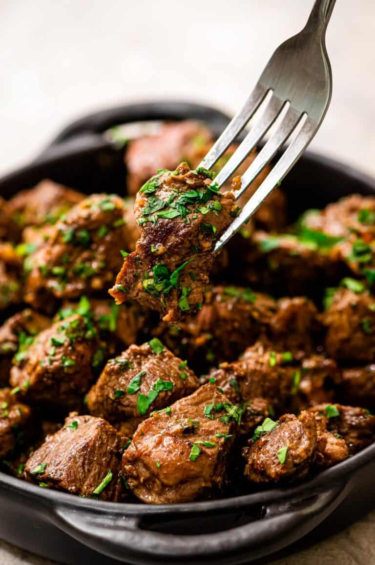 Steak Bites With Garlic Butter Julie s Eats Treats Steak Bites With Garlic Butter Julie s Eats Treats