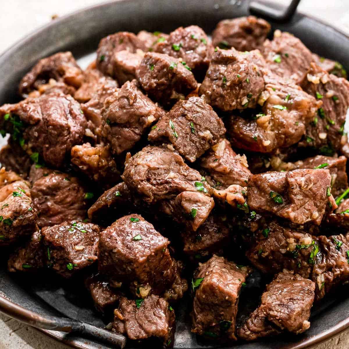Air Fryer Steak Bites with Garlic Butter-image