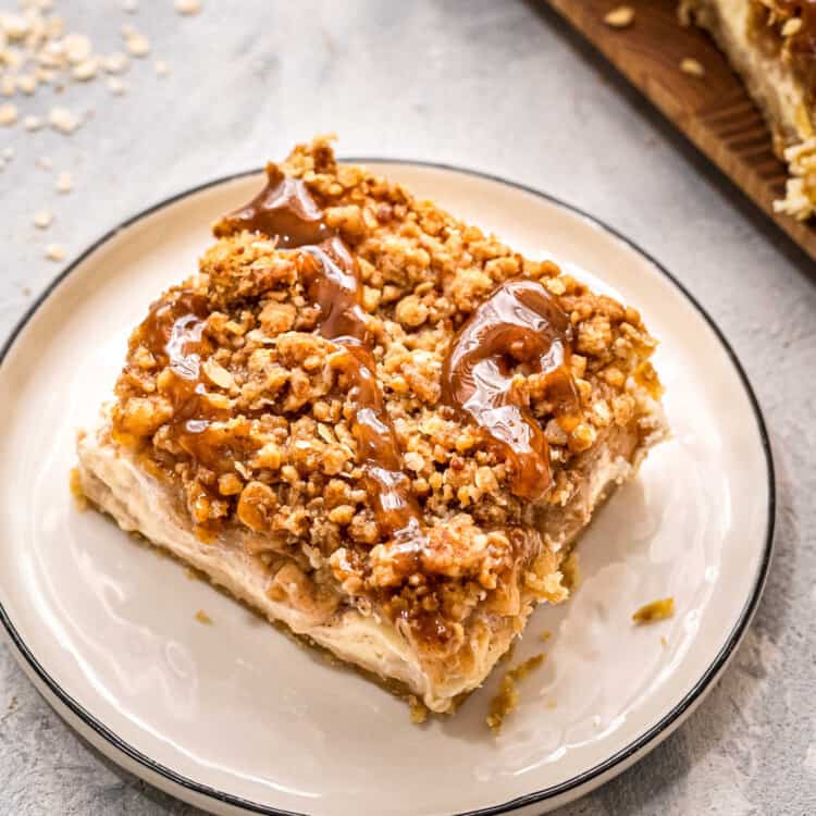 Apple Cheesecake Bars Square cropped image