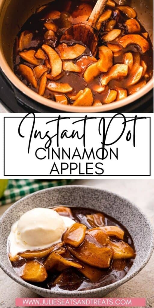 Instant Pot Cinnamon Apples JET Pinterest Image