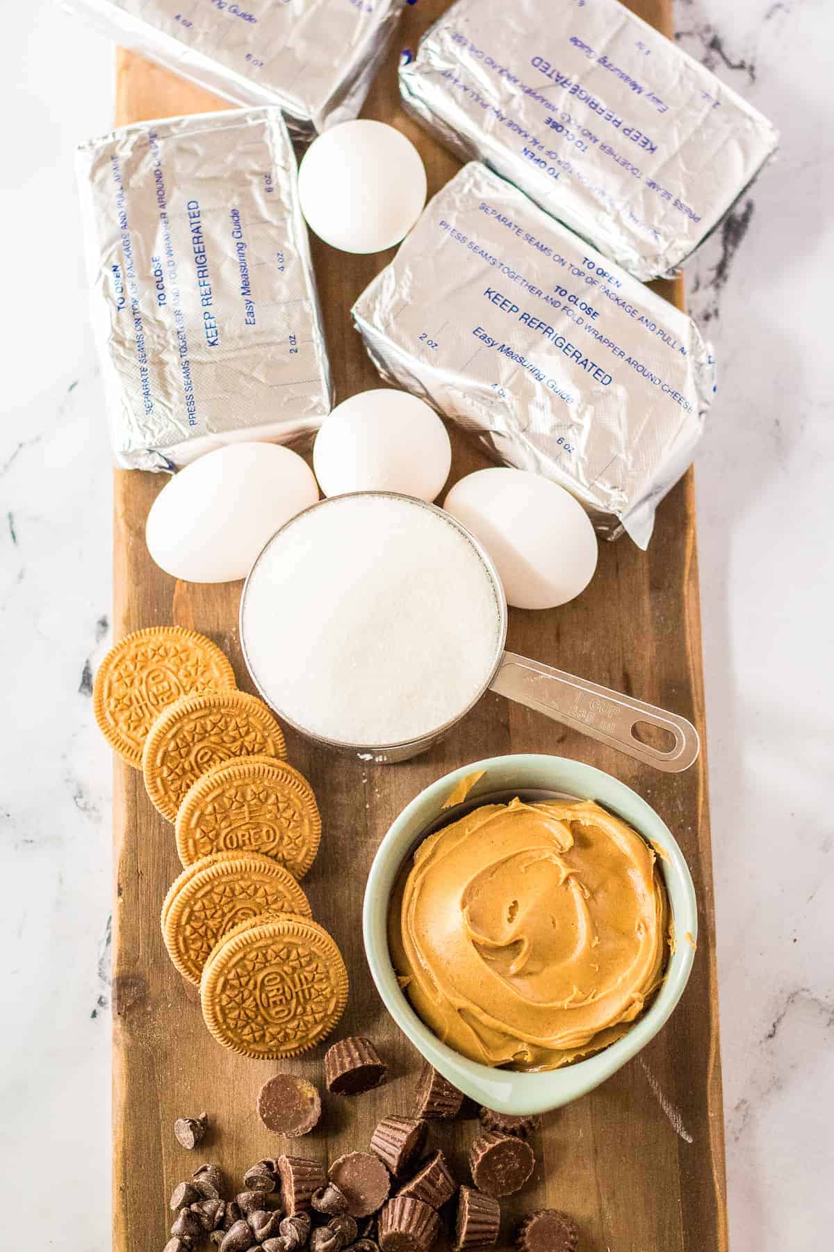 Peanut Butter Cup Cheesecake Ingredients