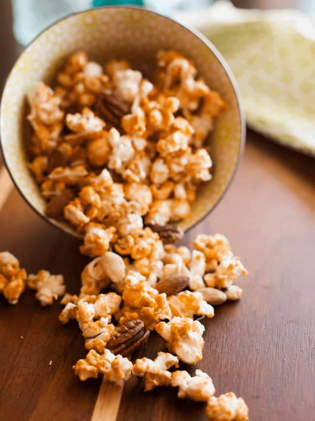 Homemade Popcorn With Butterscotch