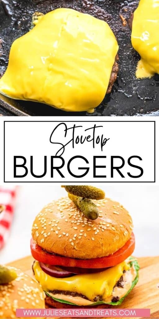 Stovetop Burgers JET Pin Image