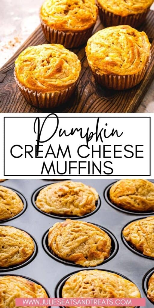 Pumpkin Cream Cheese Muffins JET Pinterest Image