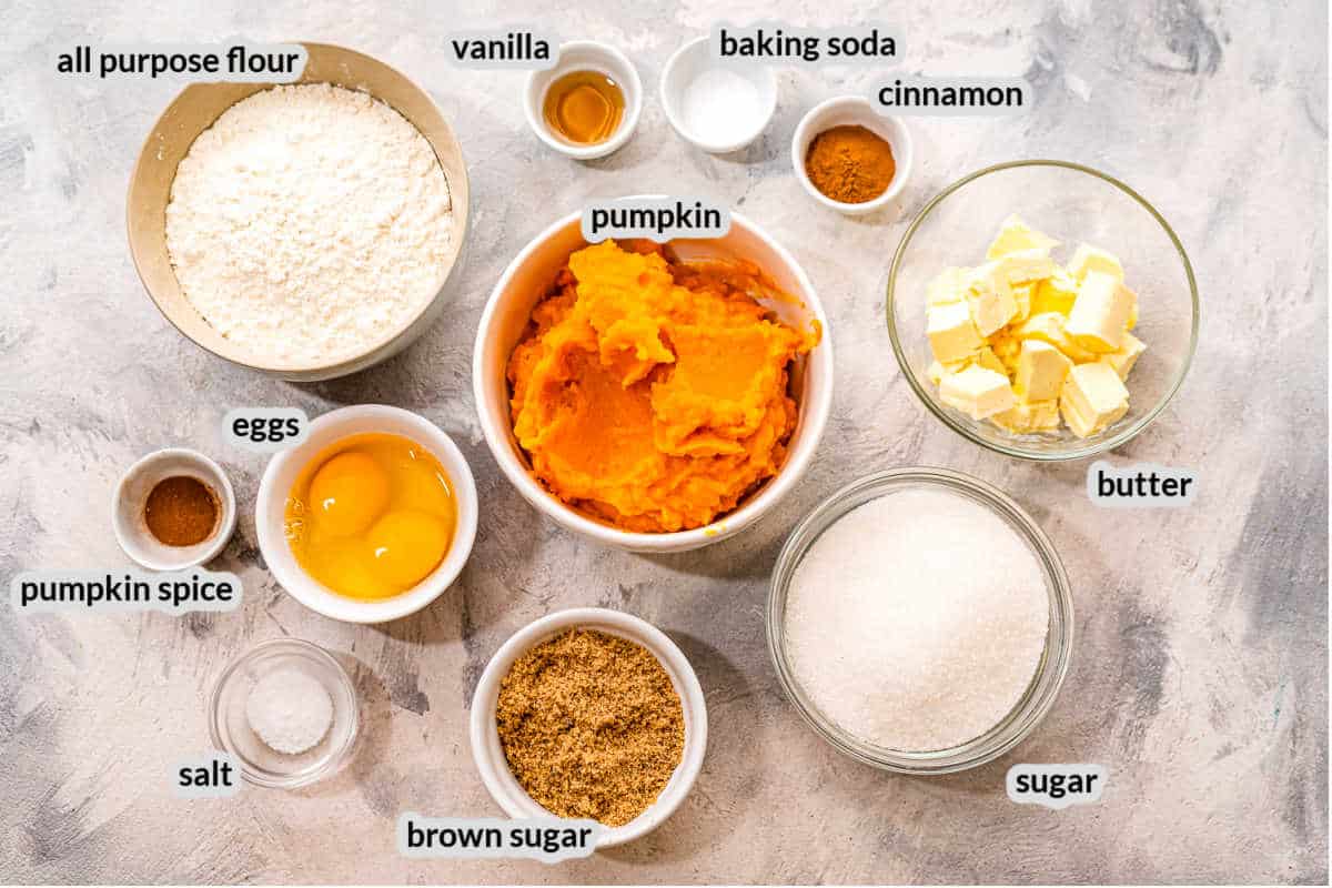 Pumpkin Muffins Ingredients (1)