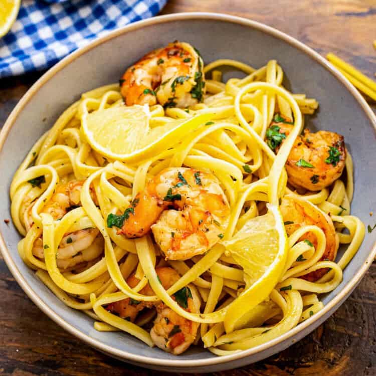 Shrimp Scampi with Linguine Square cropped image