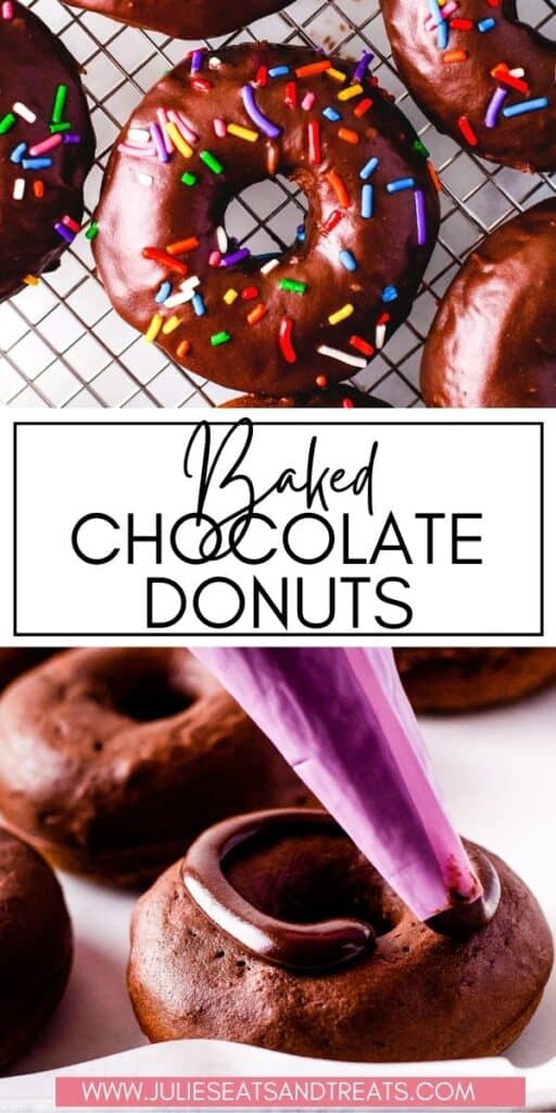 Baked Chocolate Donuts JET Pin Image