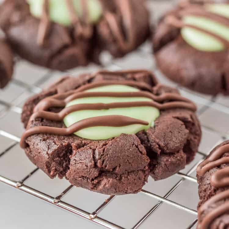Chocolate Mint Thumbprints Square cropped image