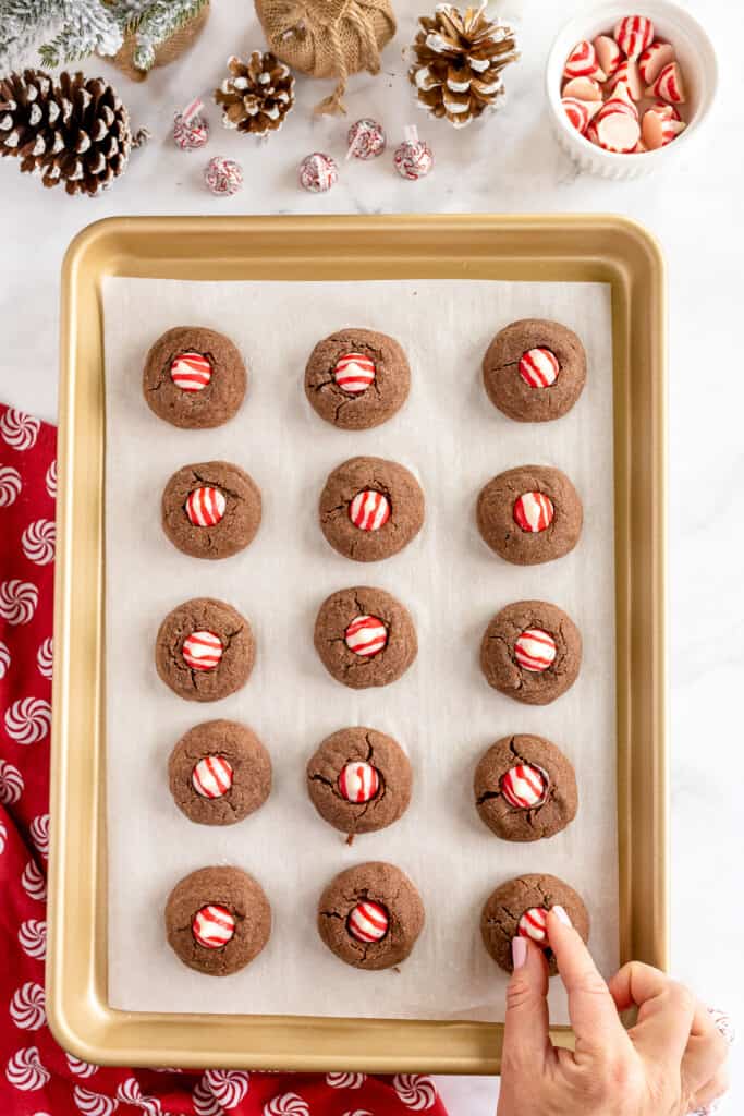 Adding Peppermint Kisses