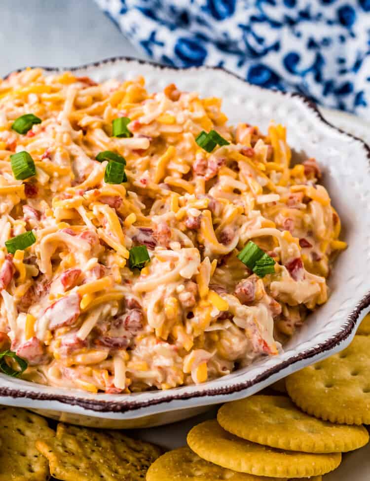 Bowl with Pimento Cheese in it