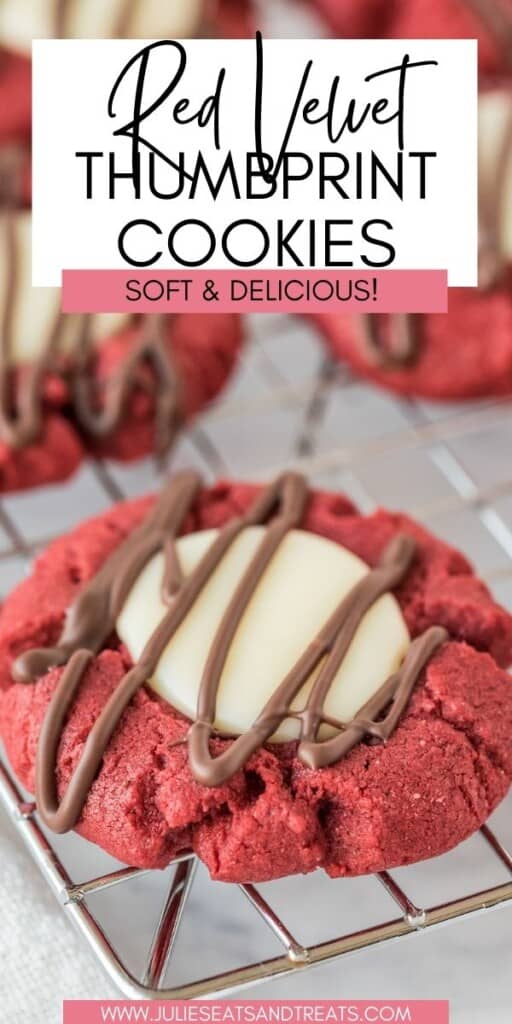 Red Velvet Thumbprint Cookies JET Pinterest Image