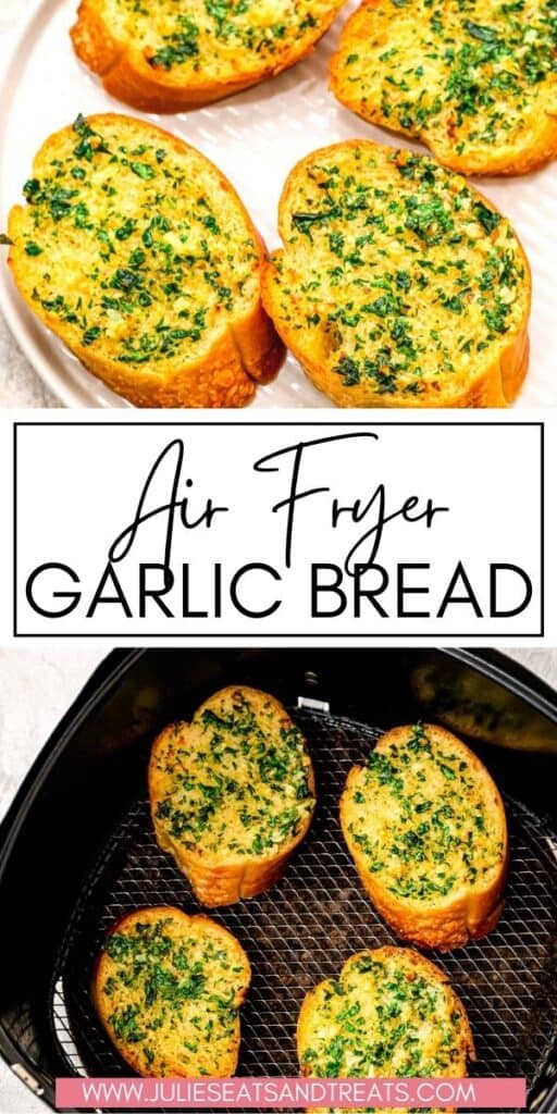 Air Fryer Garlic Bread JET Pin Image