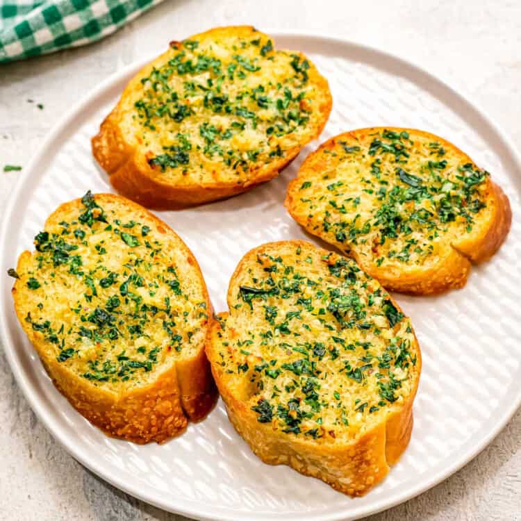Air Fryer Garlic Bread Square Cropped Image