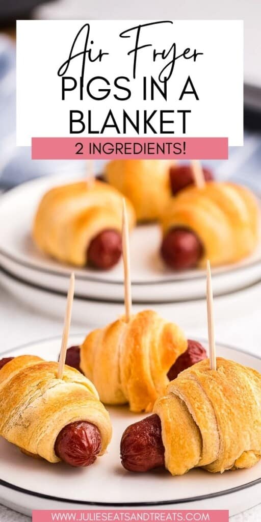 Air Fryer Pigs in a Blanket JET Pinterest Image