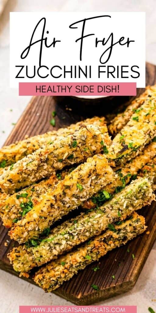 Air Fryer Zucchini Fries Wings JET Pin Image