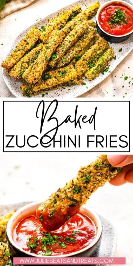 Baked Zucchini Fries JET Pin Image
