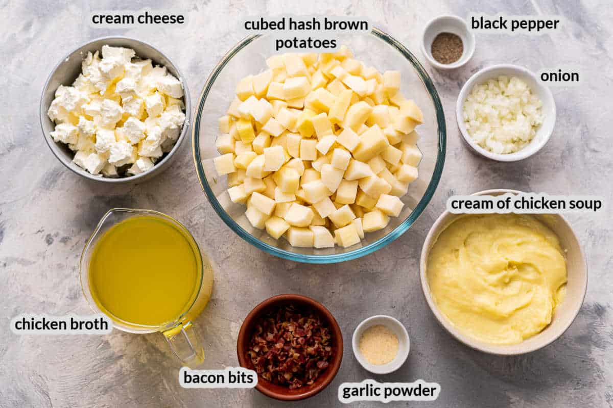 Crock Pot Potato Soup Ingredients