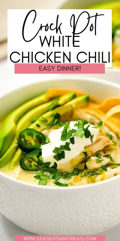 Crock Pot White Chicken Chili JET Pinterest Image