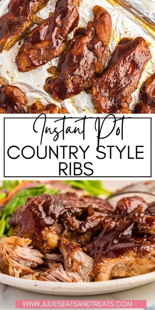 Instant Pot Country Style Ribs JET Pinterest Image