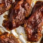 Broiled Country Style Ribs with BBQ Sauce