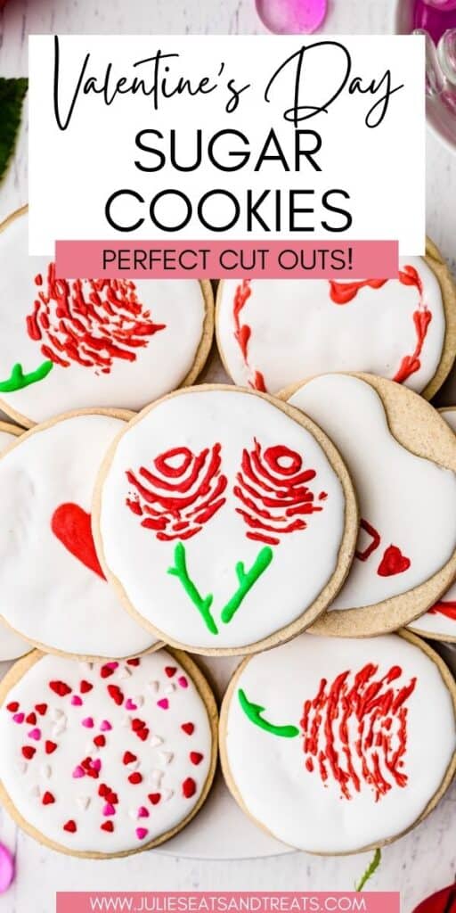 Valentine's Day Sugar Cookies JET Pin Image