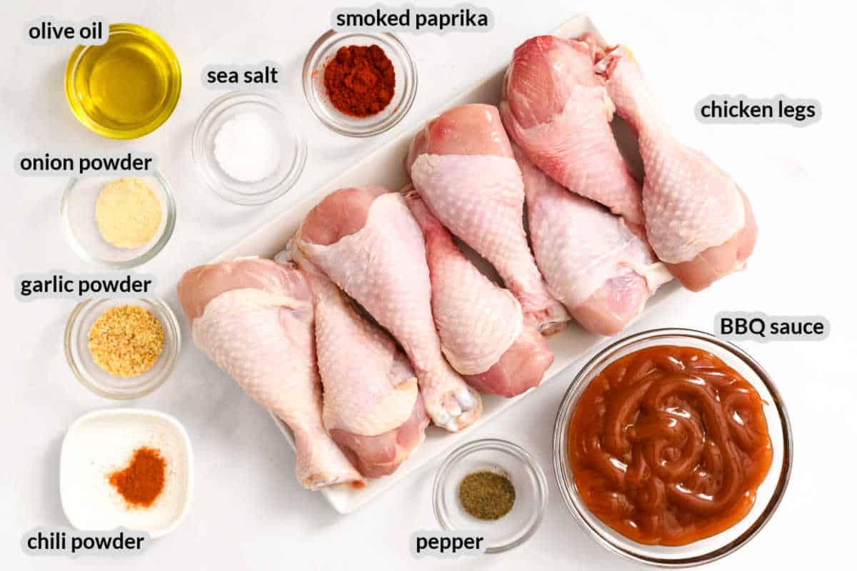Air Fryer BBQ Chicken Legs Ingredients