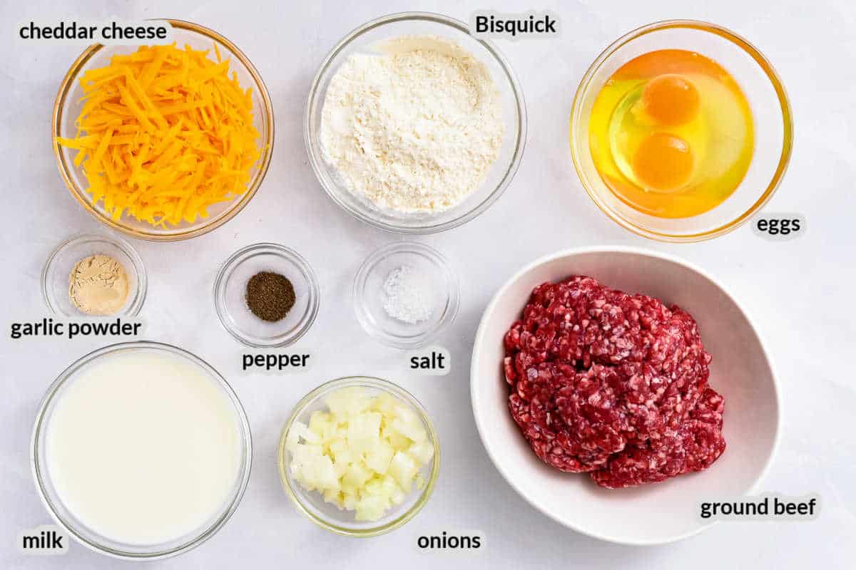 Cheeseburger Pie Ingredients